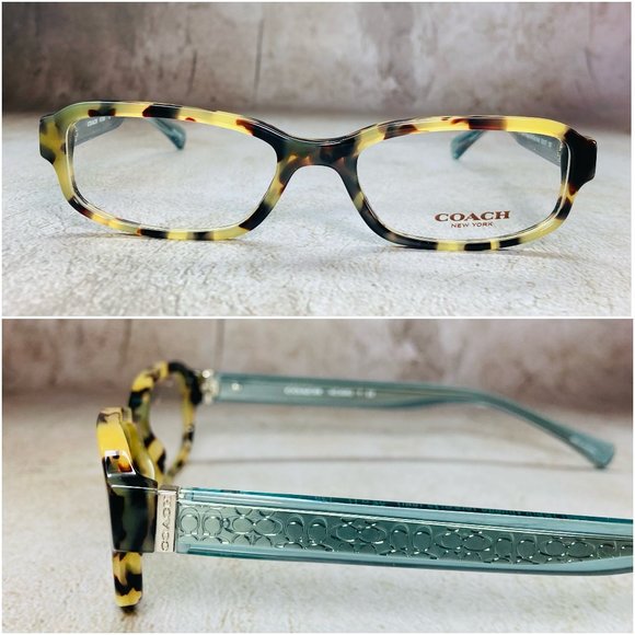Coach Rectangular Tortoise Eyeglasses Frames NWOT